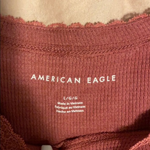 long sleeve rubbed crop top - Picture 3 of 3